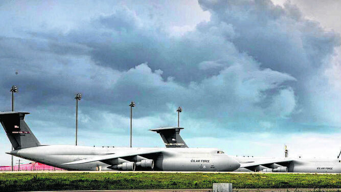 Aeronaves de la US Navy en la Base de Rota en una imagen de archivo.