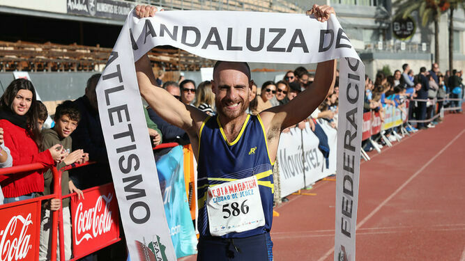 Luis Manuel Quintero, ganador de la Media Maratón en 2018.