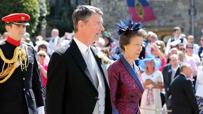Ana de Inglaterra, con su segundo marido, Timothy James Laurence, con el que sigue casada.
