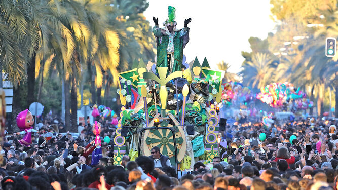 Una imagen de la Cabalgata de los Reyes Magos de Jerez del año pasado