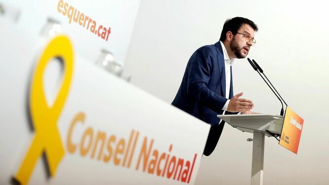 El coordinador nacional de ERC, Pere Aragonés