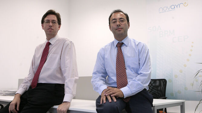Juan Manuel Reina y Víctor Ayllón, fundadores de Novayre, en 2012.
