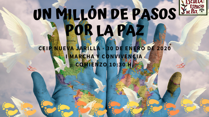 El CEIP Nueva Jarilla hará 'un millón de pasos por la paz'