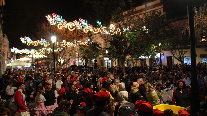Plaza de Jesús durante el Carnaval