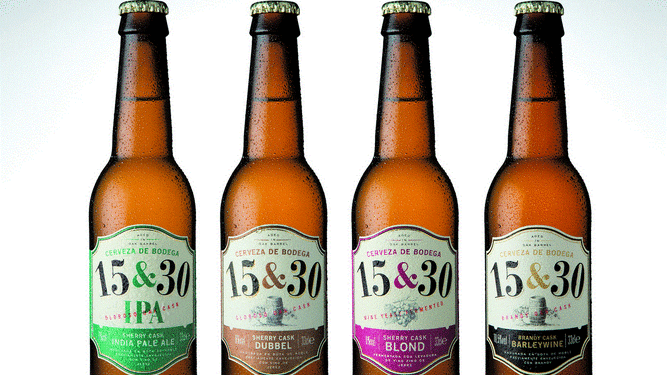 Botellas de cerveza 15&30.