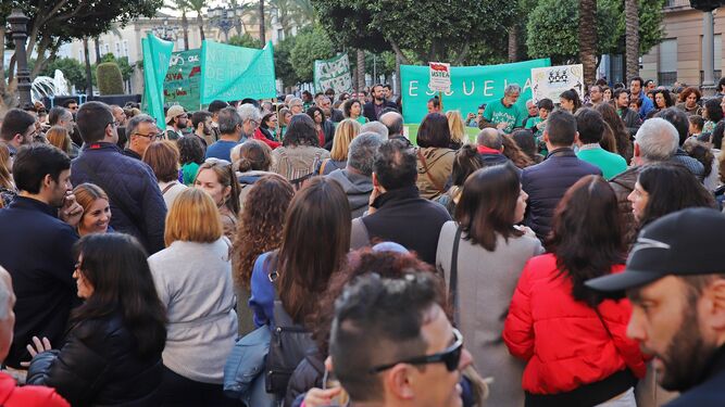 Protestas en Jerez contra el nuevo decreto de escolarizaci&oacute;n