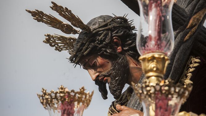 La imagen del Cristo de la Misericordia, en su salida procesional del año pasado.