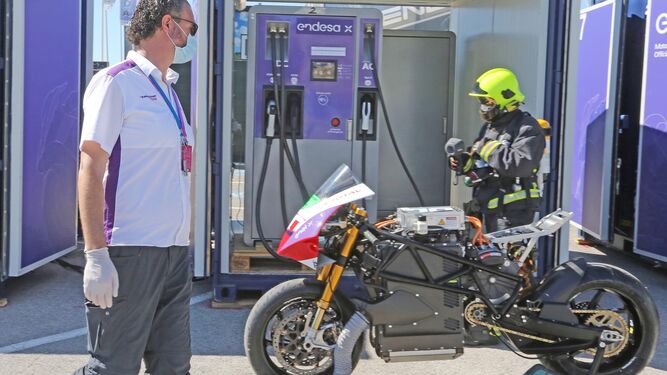 Entrenamientos en el Circuito de Jerez de Motos E