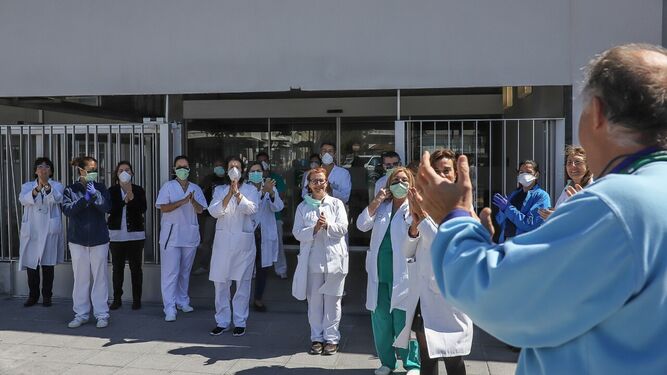 Homenaje de los Sanitarios del Centro de Salud de la Milagrosa a la ciudad de Jerez