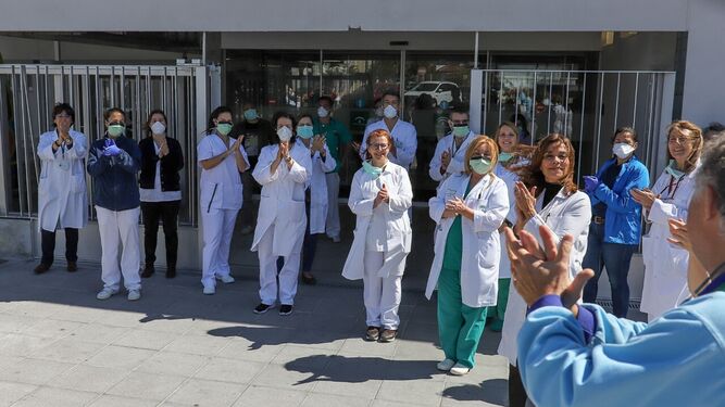 Homenaje de los Sanitarios del Centro de Salud de la Milagrosa a la ciudad de Jerez