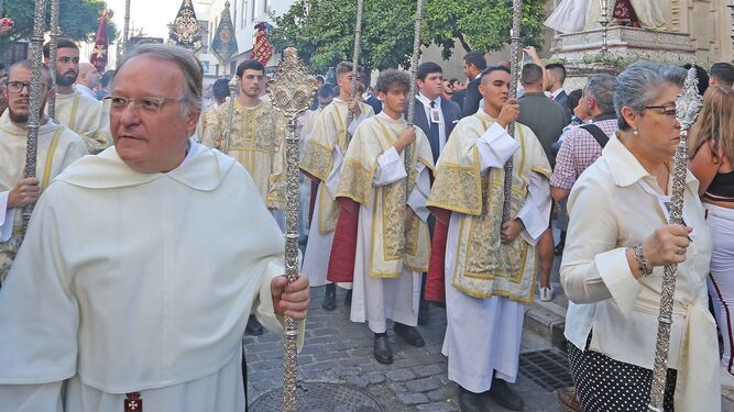 Fray Felipe Ortuno: en la procesión de la Merced.