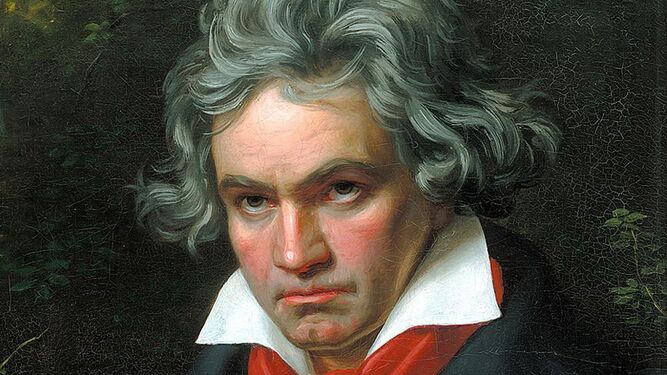 Beethoven por Joseph Karl Stieler en 1820 (detalle)