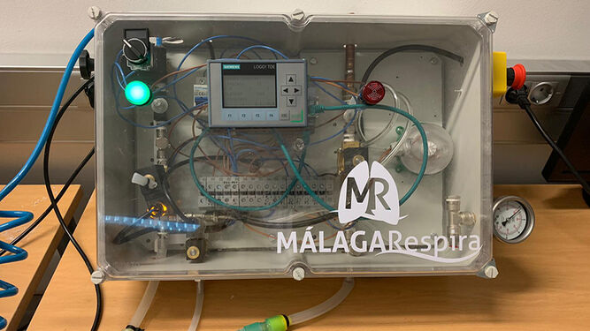 El prototipo 'Málaga Respira' desarrollado por Ibima y la UMA.