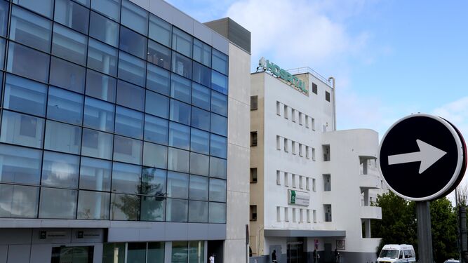 Una imagen del hospital de Jerez de la jornada de ayer.