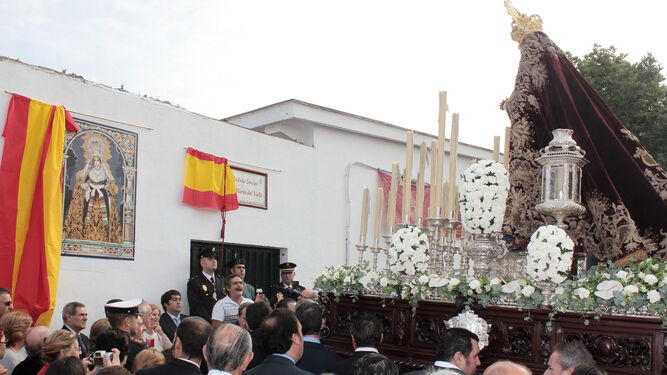 Visita de la Santísima Virgen del Valle Coronada a la parroquia de San Rafael con motivo de los 50 años de Cáritas y el tercer aniversario de su coronación.