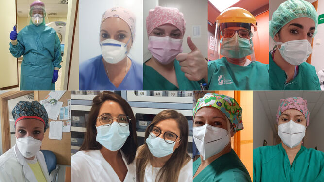 Galer&iacute;a: homenaje a los sanitarios del hospital de Jerez por el D&iacute;a de la Enfermer&iacute;a