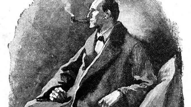 Sherlock Holmes, en la representación canónica de Sidney Paget.