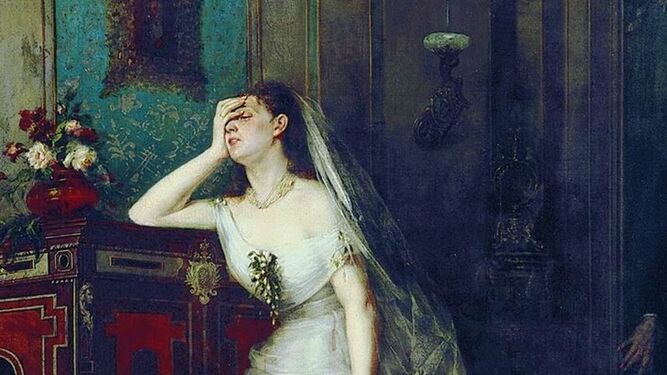 Detalle de la obra ‘Después de la boda’ (1874), de Abetos Zhuravlev. Galería Regional de Tambov (Rusia).