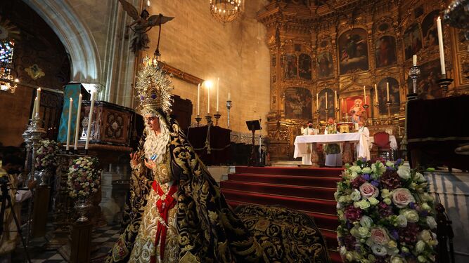 Misa en San marcos por el decreto de coronaci&oacute;n de la Virgen de La Estrella