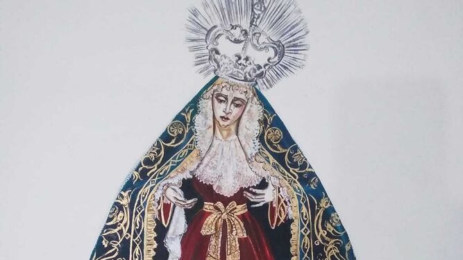Nuevo terno para la Virgen del Consuelo del Pelirón