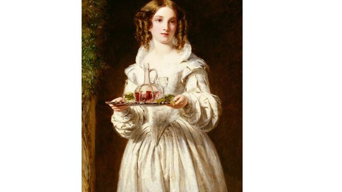 Anne Page, pintada por Powell Frith en 1852.
