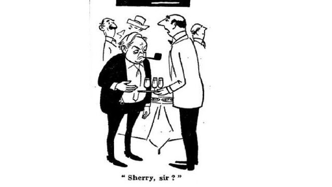 Caricatura de Harold Wilson.