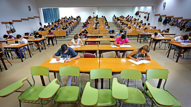 Un aula del Campus de Jerez.