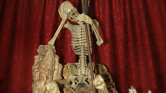El esqueleto del Triunfo de la Cruz sobre la muerte.