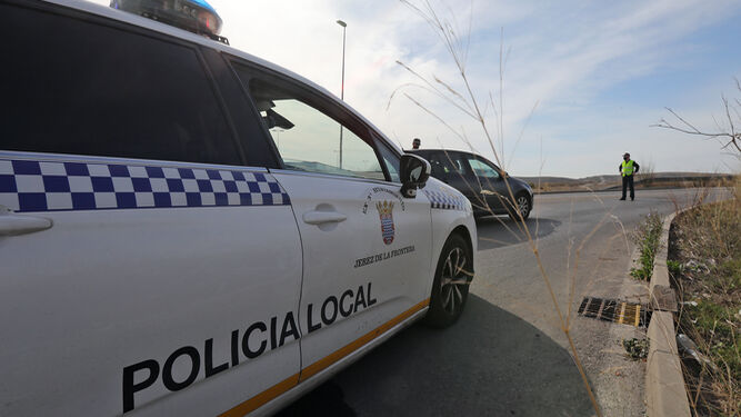 Control de la Policía Local de Jerez.