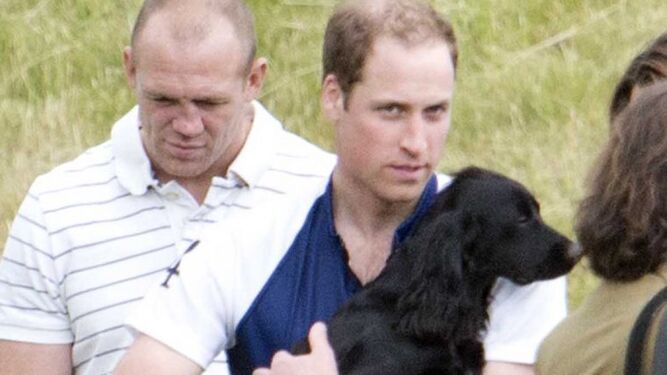 El príncipe Jorge, hace algunos años, con su perro Lupo.