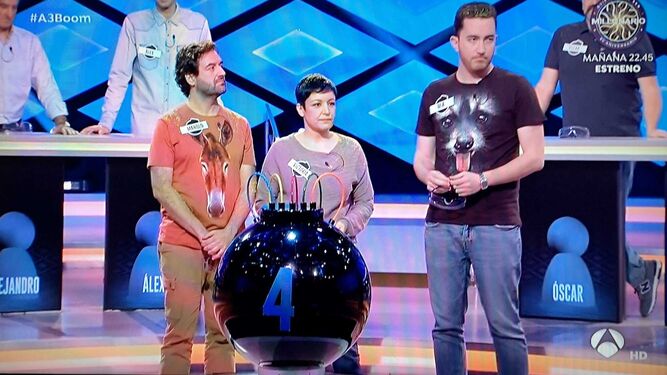 Camisetas lucidas por miembros del grupo ‘Los Dispersos’, del programa ‘¡Boom!’ de Antena3.