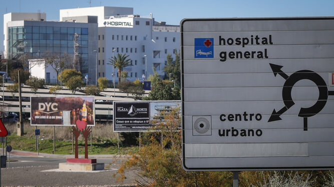 Vista del hospital de Jerez.