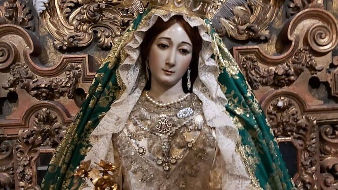 La Santísima Virgen del Rosario en los días de la Esperanza.