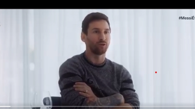 Messi, durante la entrevista con Jordi Évole.