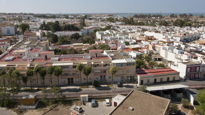 Vista aérea de una parte de San Fernando.