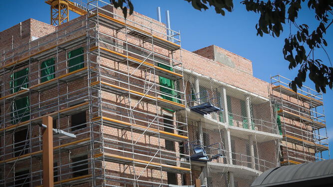 Una promoción de viviendas en construcción en las inmediaciones de San José Obrero.