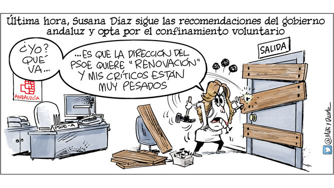 Susana Díaz confinada