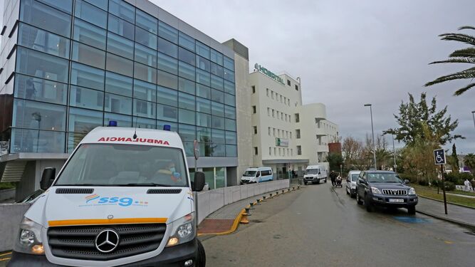 Vista general del hospital de Jerez.