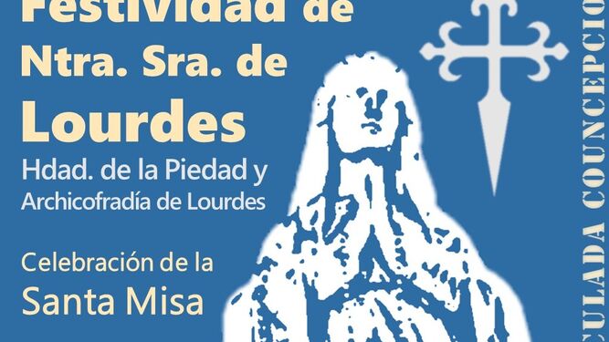 La Piedad celebra hoy la Virgen de Lourdes