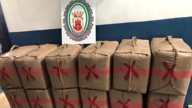 La Policía Local de San Roque intervino 800 kilos de hachís en noviembre pasado.