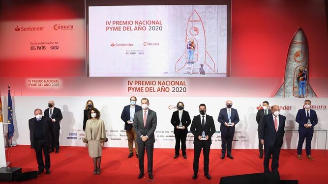 El Rey entrega el Premio Nacional Pyme del Año 2020.