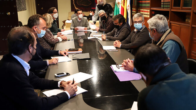 Imagen de la reunión de la Comisión Local de Patrimonio Histórico.