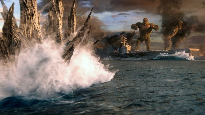 Una escena de 'Godzilla vs. Kong'.