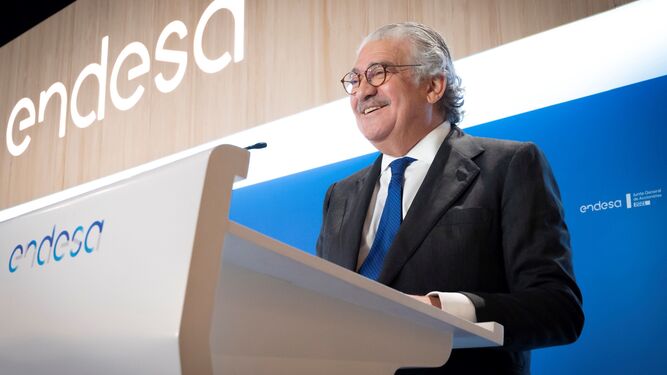 M. G. José Bogas, consejero delegado de Endesa, en la última junta de accionistas.