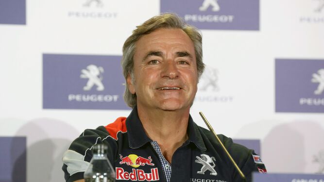 Imagen del piloto Carlos Sainz, que participa en el Andalucía Rally.