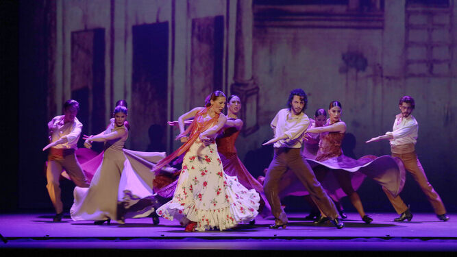 Una imagen del espectáculo del Ballet Flamenco de Andalucía.