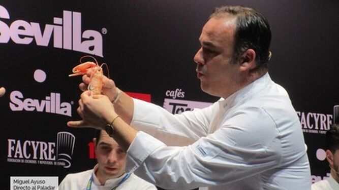 Ángel León, el 'Chef del Mar', en la edición de 2018 de 'Madrid Fusión'.