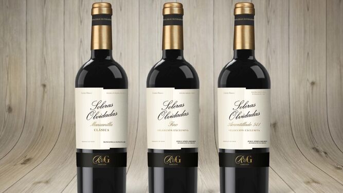 'Soleras Olvidadas', la nueva gama de vinos de Jerez de Araex compuesta por una manzanilla, un fino y un amontillado.