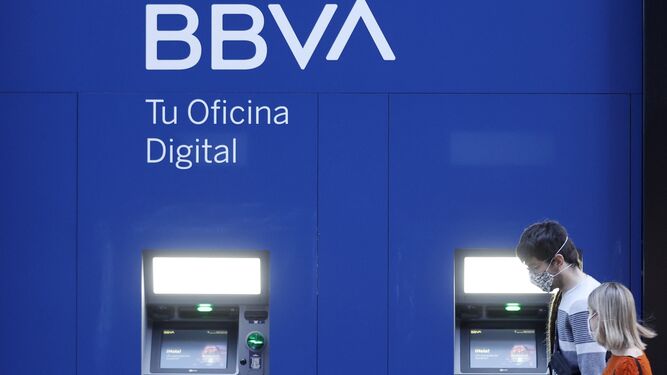 Una oficina digital del banco BBVA.