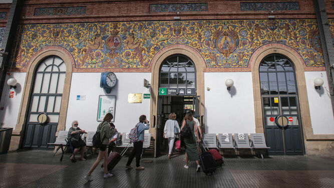 Imagen reciente de la estación de trenes de Jerez.